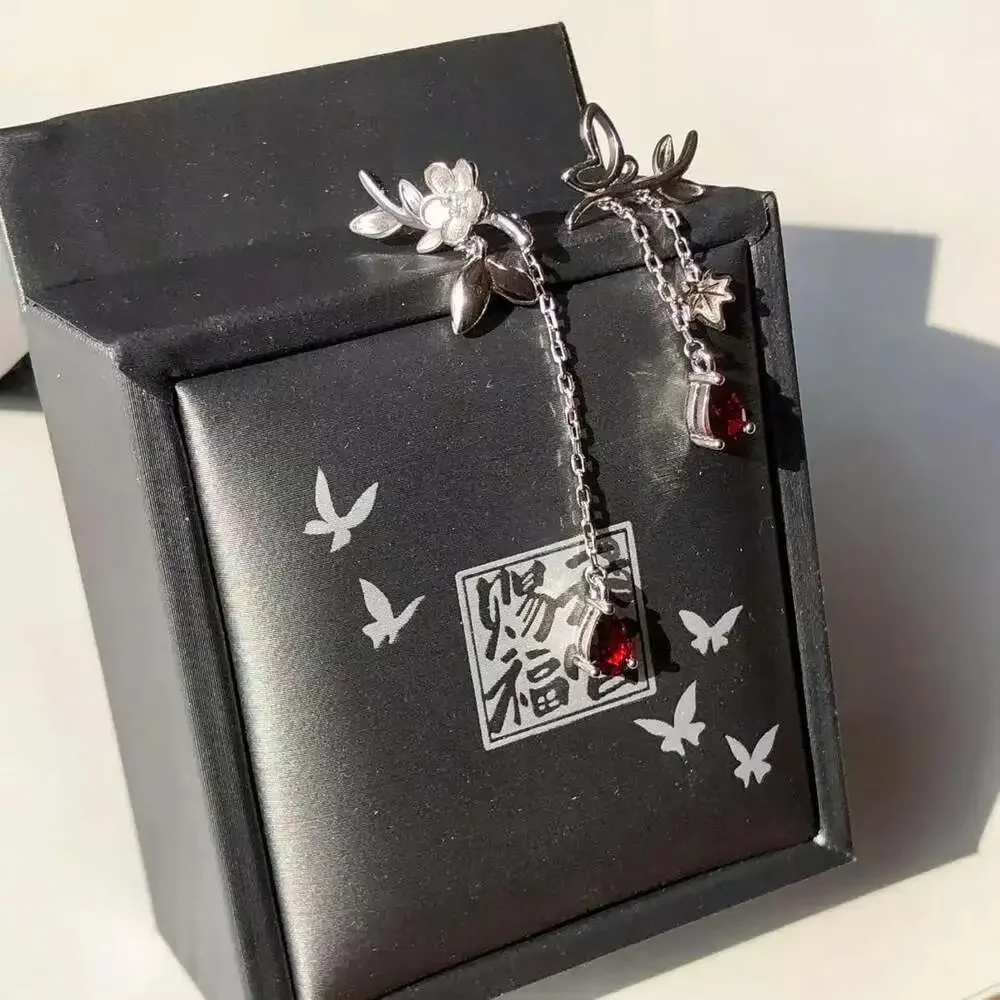 TGCF Earrings,Heaven Official'S Blessing Butterfly Earrings,Tgcf Huacheng Earrin